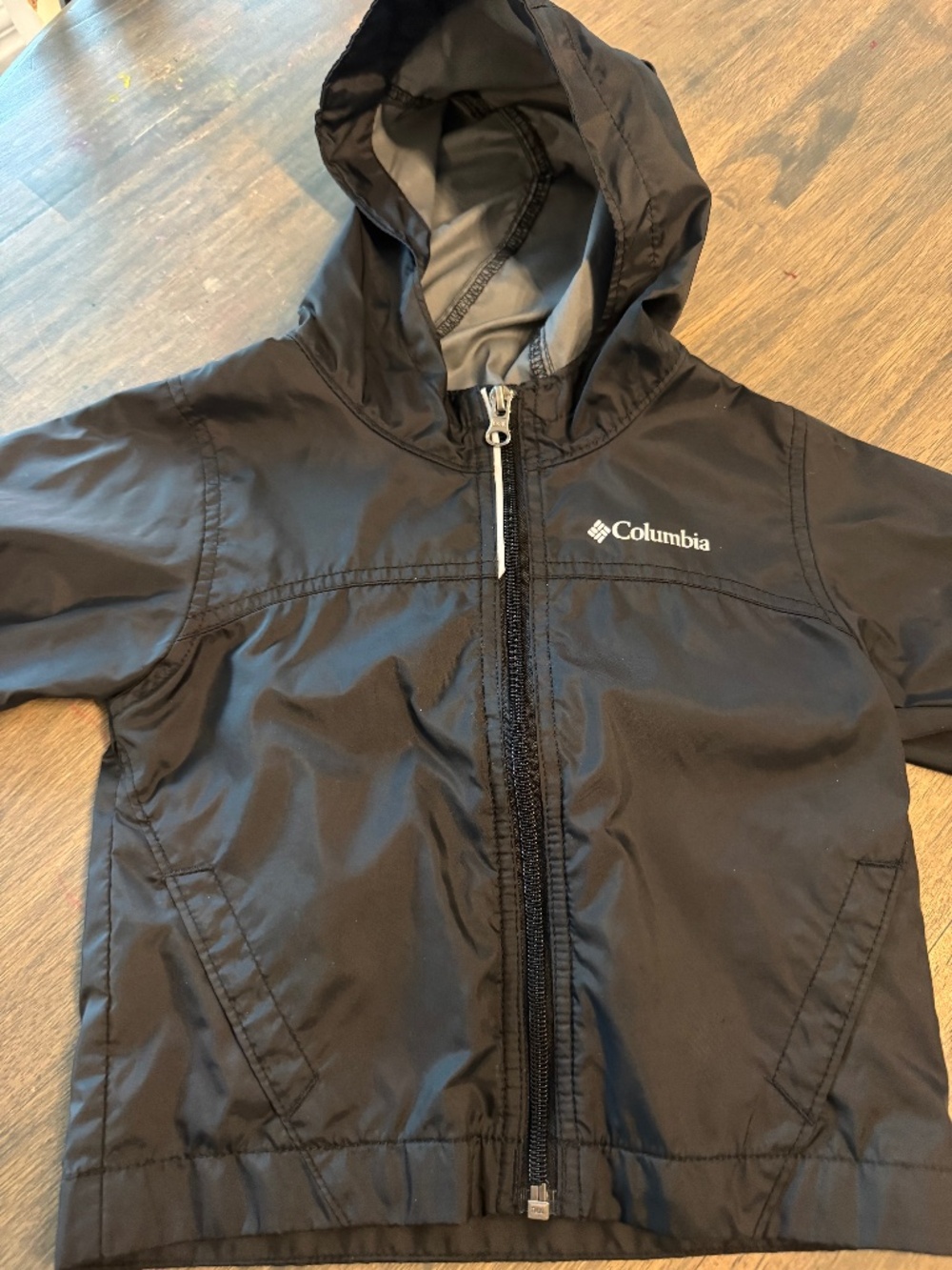 Toddler 2T black Columbia rain jacket